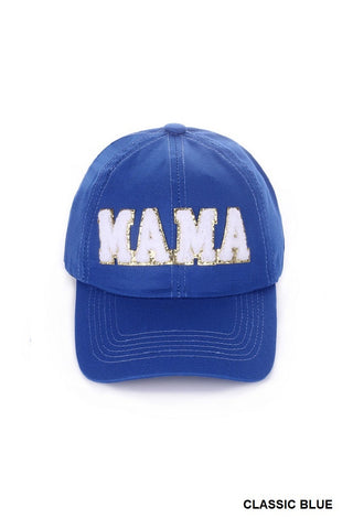 Mama chenille patch baseball cap hat