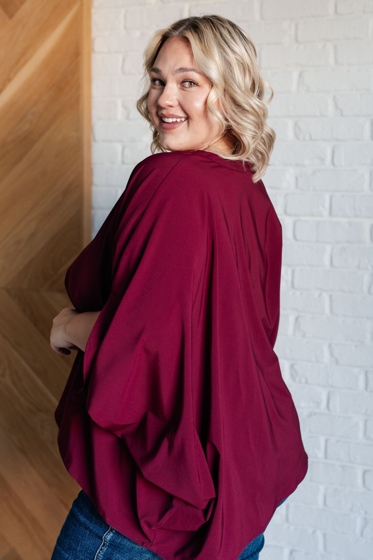 Universal Philosophy Blouse in Wine MadreForte LLC