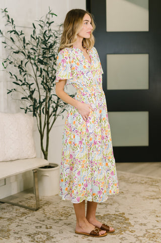 Wherever I Go Notch Neck Dress