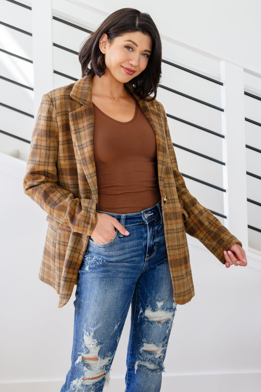 World Class Plaid Blazer MadreForte LLC