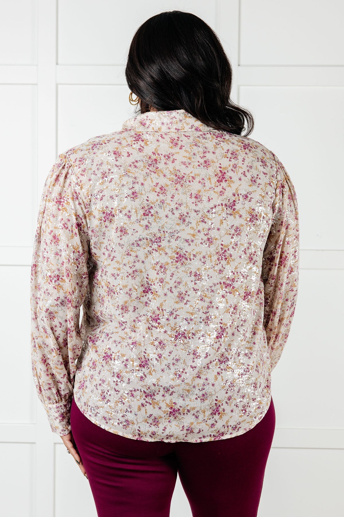 You and I Connect Floral Button Up Blouse MadreForte LLC