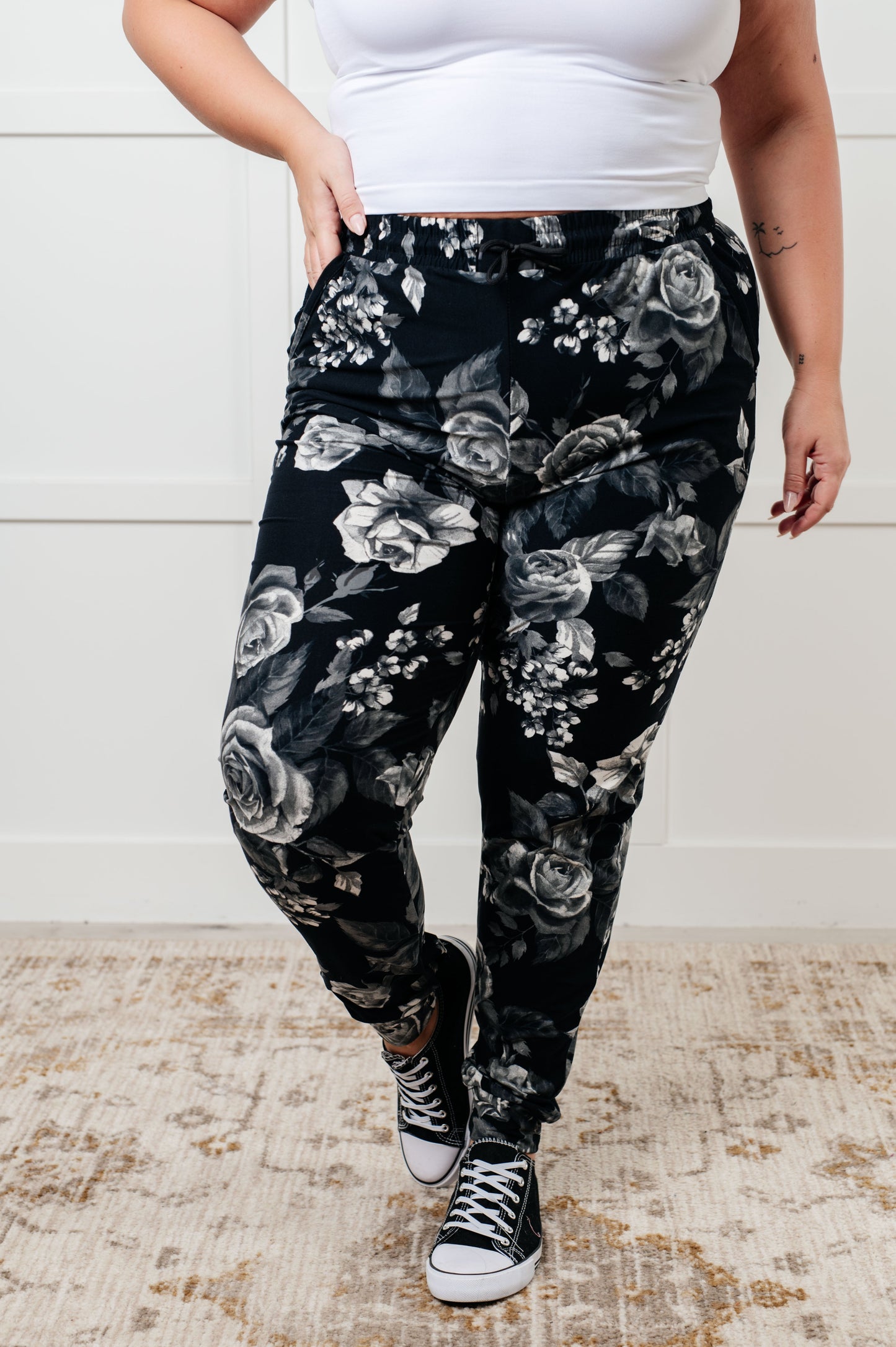 Your New Favorite Joggers in Rose Print MadreForte LLC