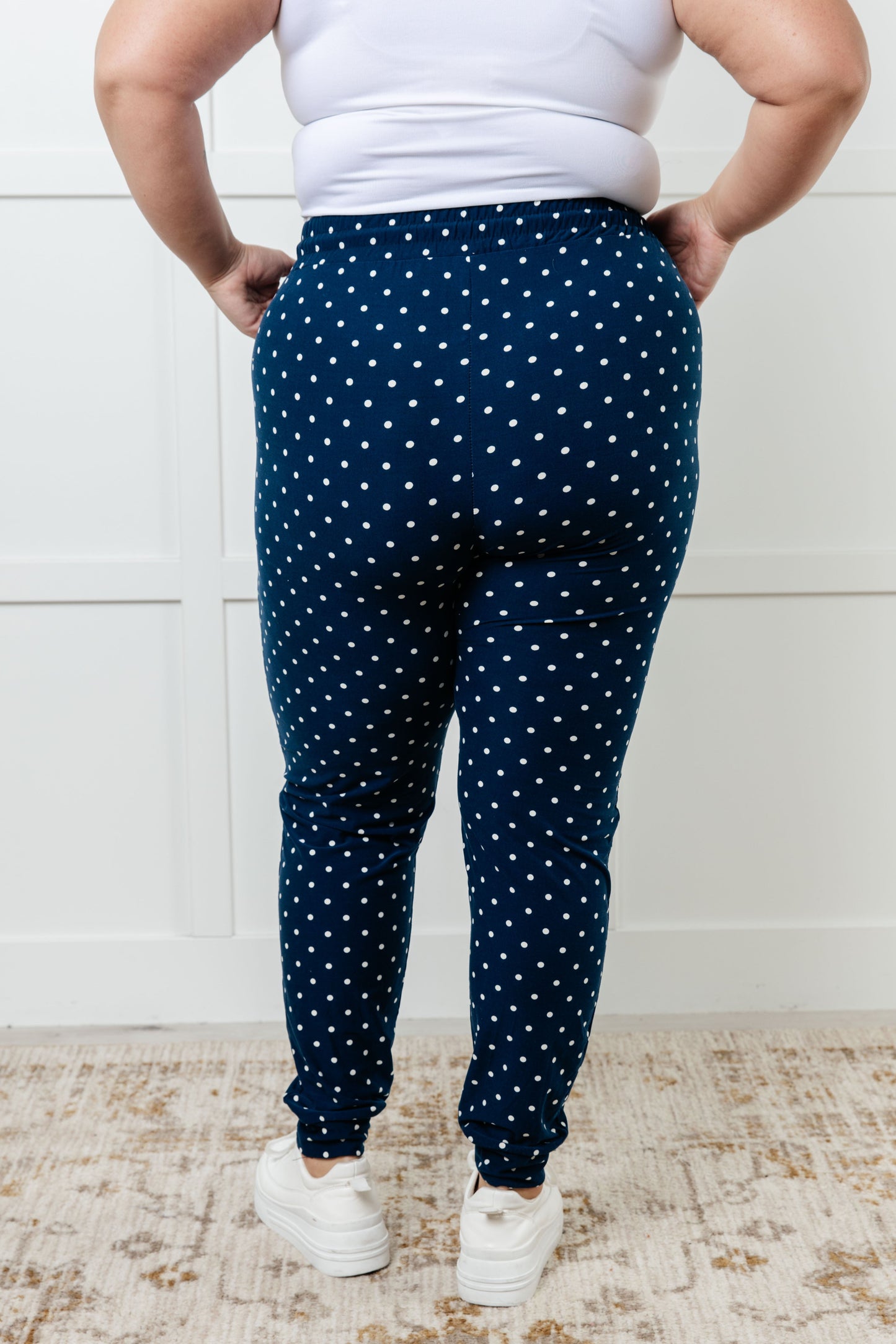 Your New Favorite Joggers in White Polka Dot MadreForte LLC