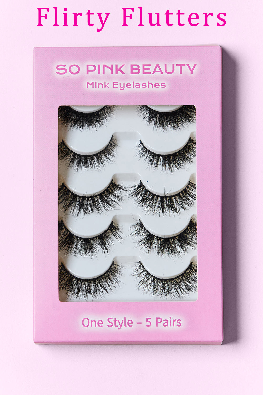 SO PINK BEAUTY Mink Eyelashes 5 Pairs MadreForte LLC