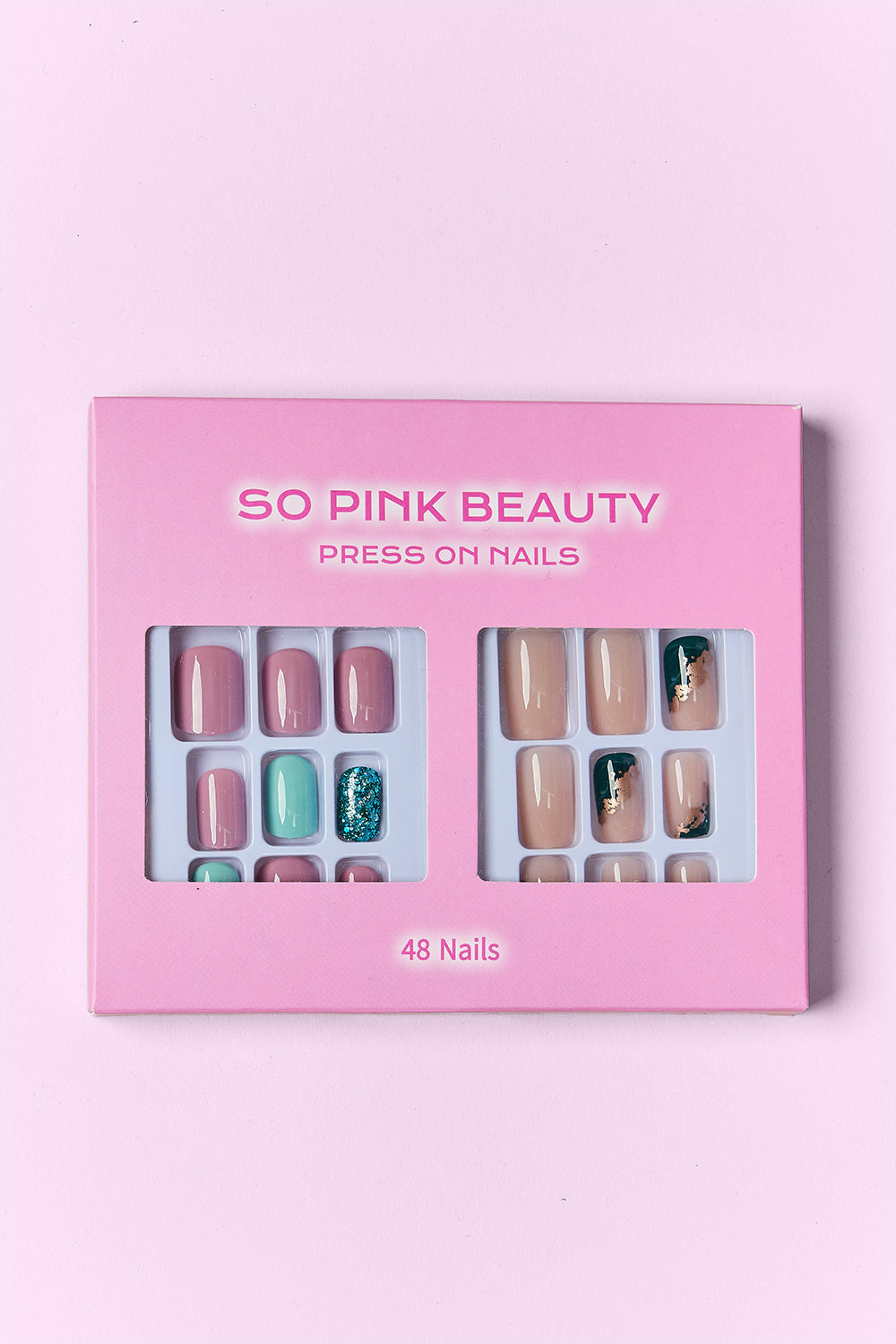 SO PINK BEAUTY Press On Nails 2 Packs MadreForte LLC