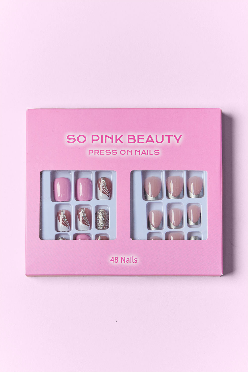 SO PINK BEAUTY Press On Nails 2 Packs MadreForte LLC