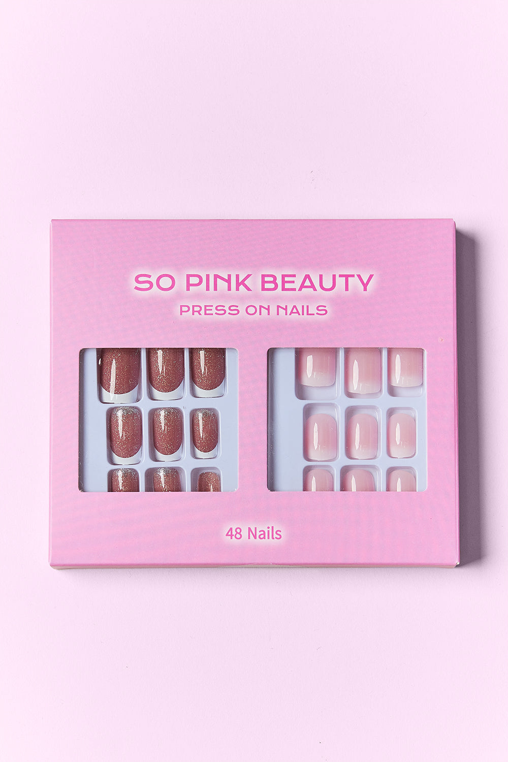 SO PINK BEAUTY Press On Nails 2 Packs MadreForte LLC