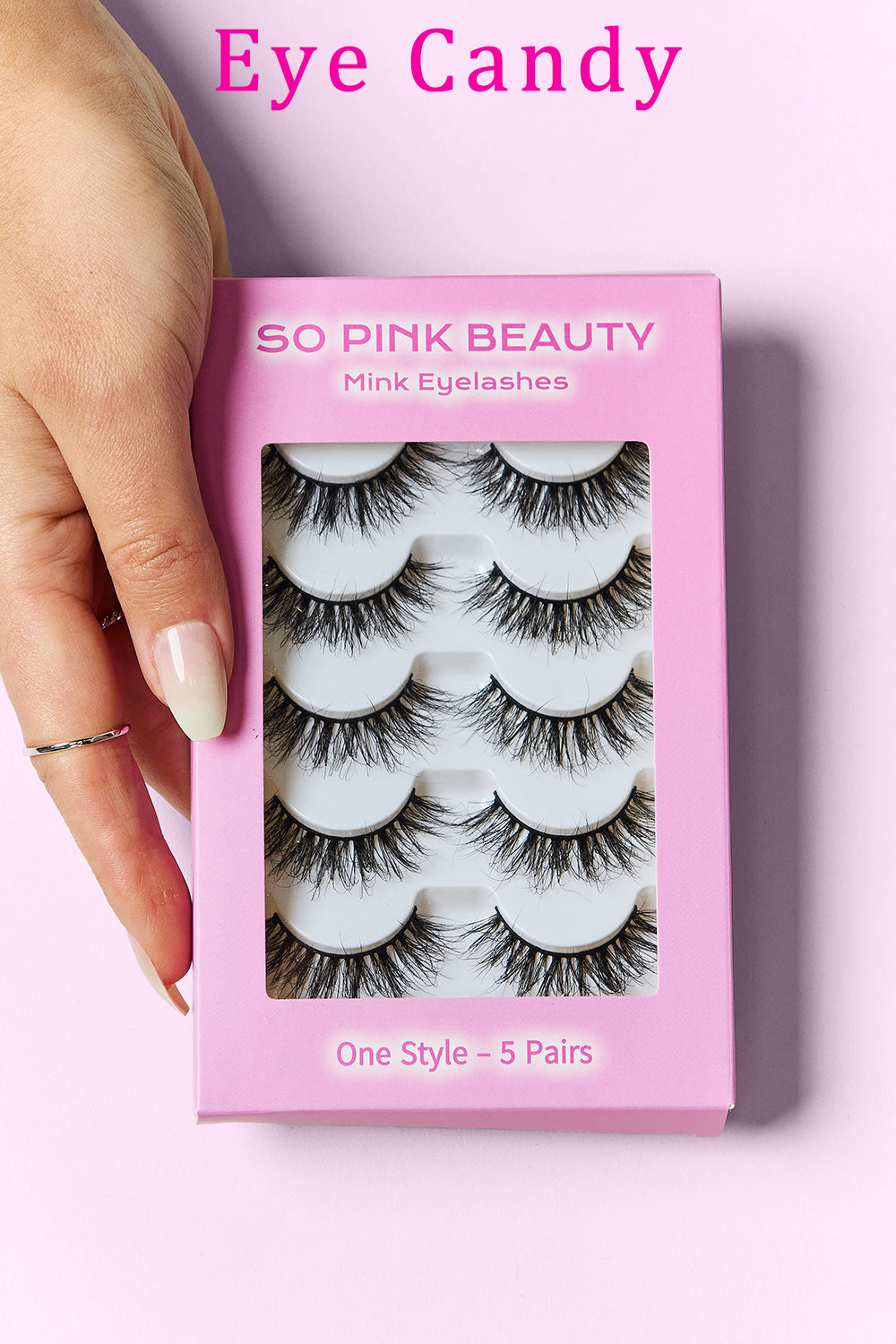 SO PINK BEAUTY Mink Eyelashes 5 Pairs MadreForte LLC