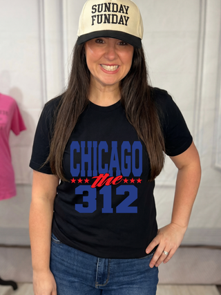 Chicago Bold Blue-Red Tee