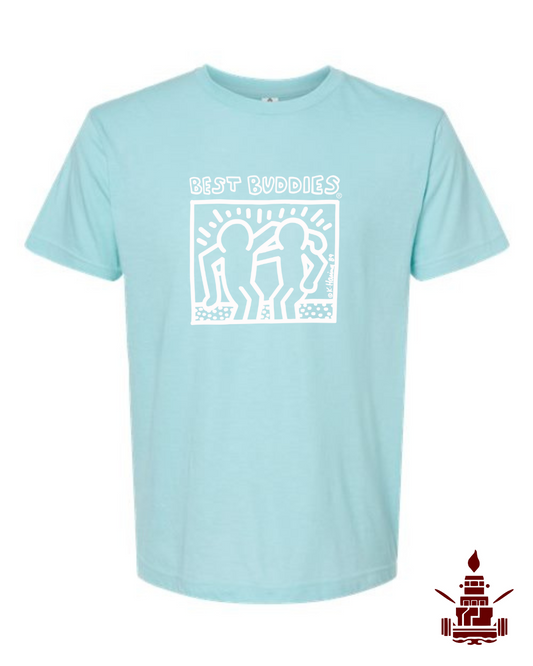 Best Buddies T-Shirts-Purist Blue