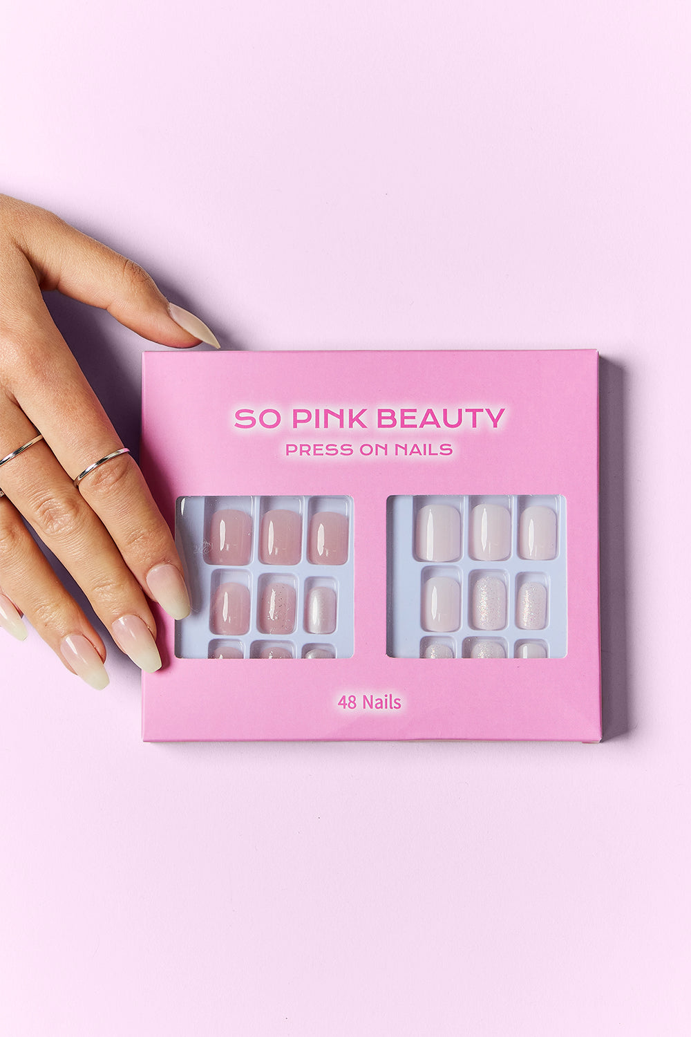 SO PINK BEAUTY Press On Nails 2 Packs MadreForte LLC