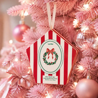 Christmas Bath Bomb Gift Set – Wreath Stocking Stuffer Box