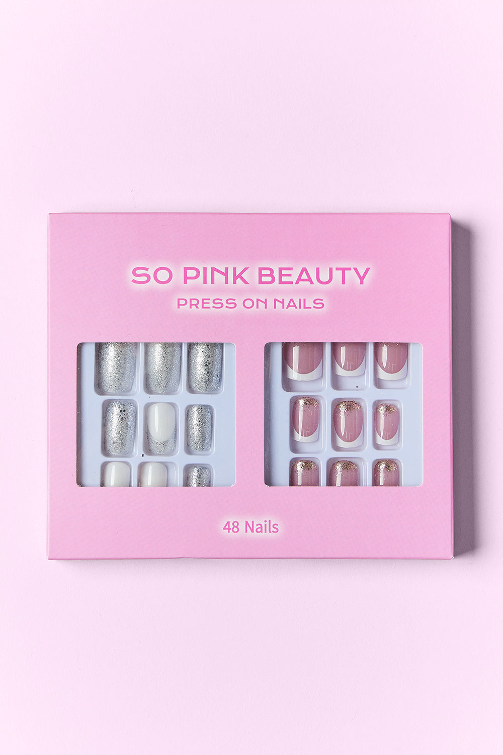 SO PINK BEAUTY Press On Nails 2 Packs MadreForte LLC