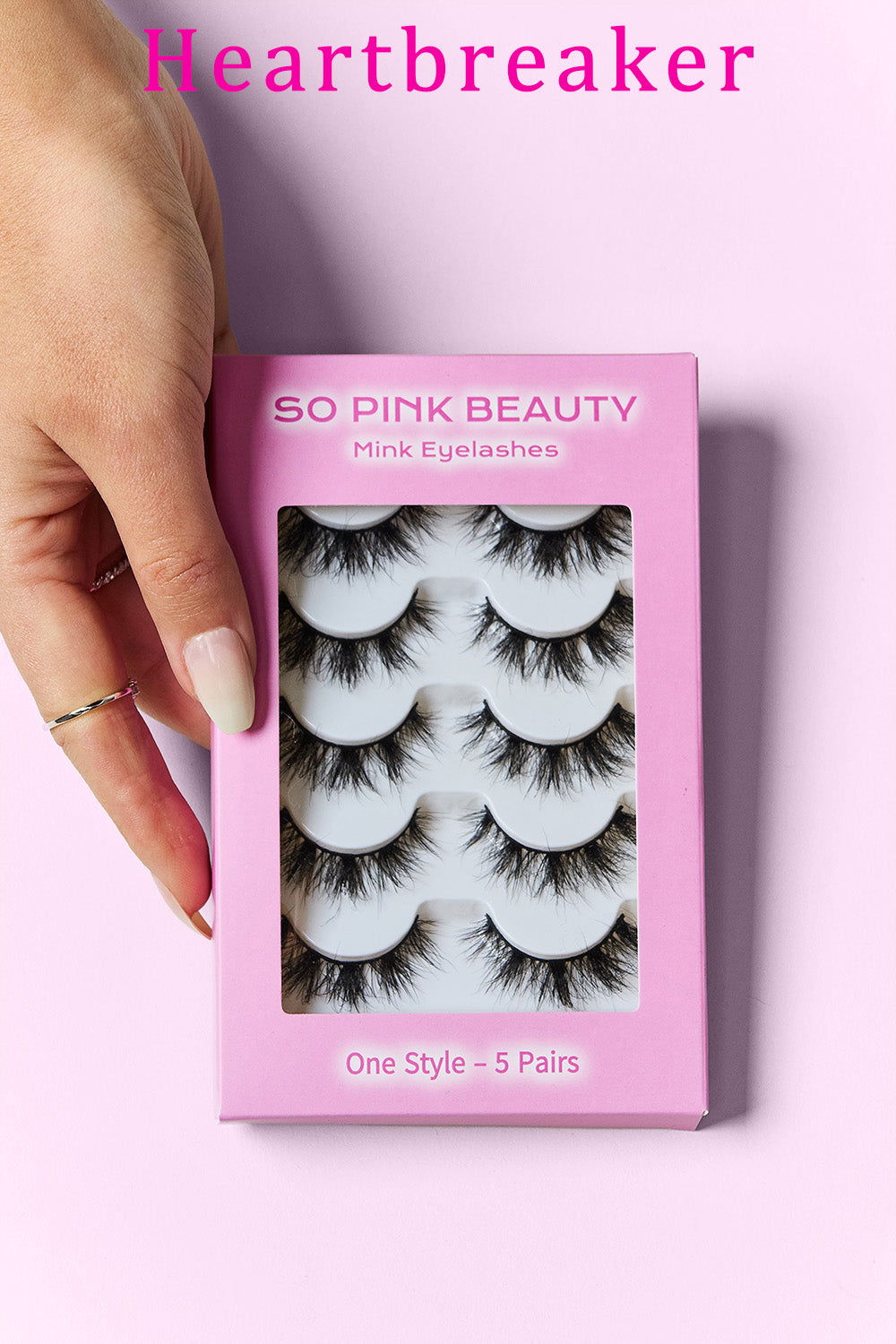 SO PINK BEAUTY Mink Eyelashes 5 Pairs MadreForte LLC