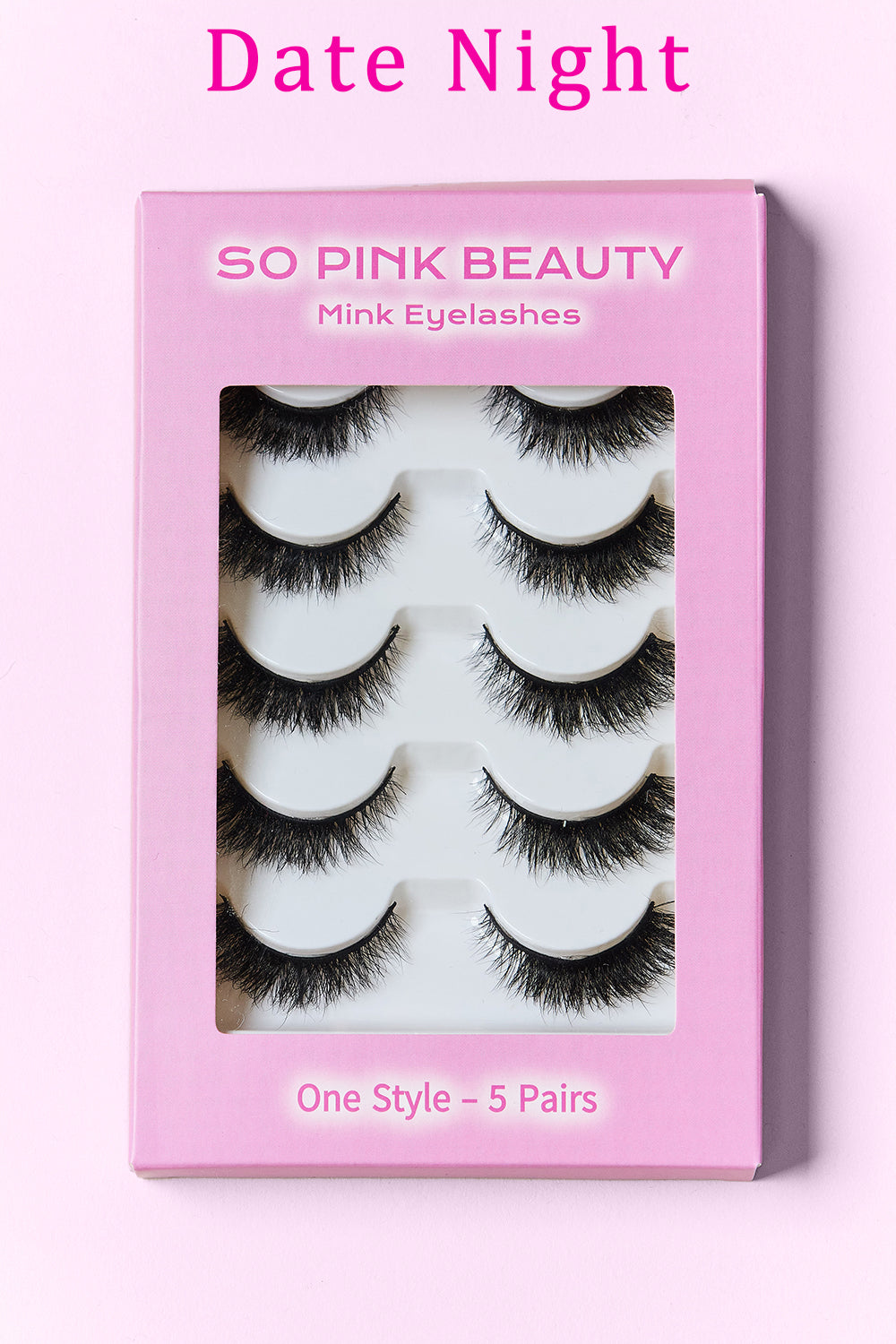 SO PINK BEAUTY Mink Eyelashes 5 Pairs MadreForte LLC