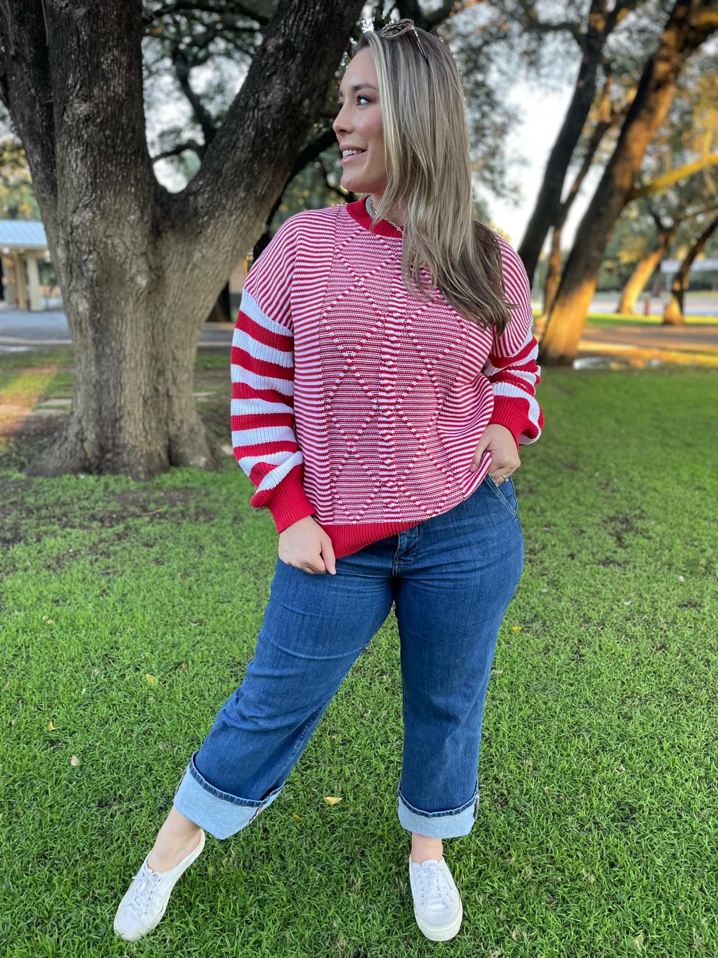 PREORDER: Aspen Striped Sleeve Sweater in Four Colors MadreForte LLC