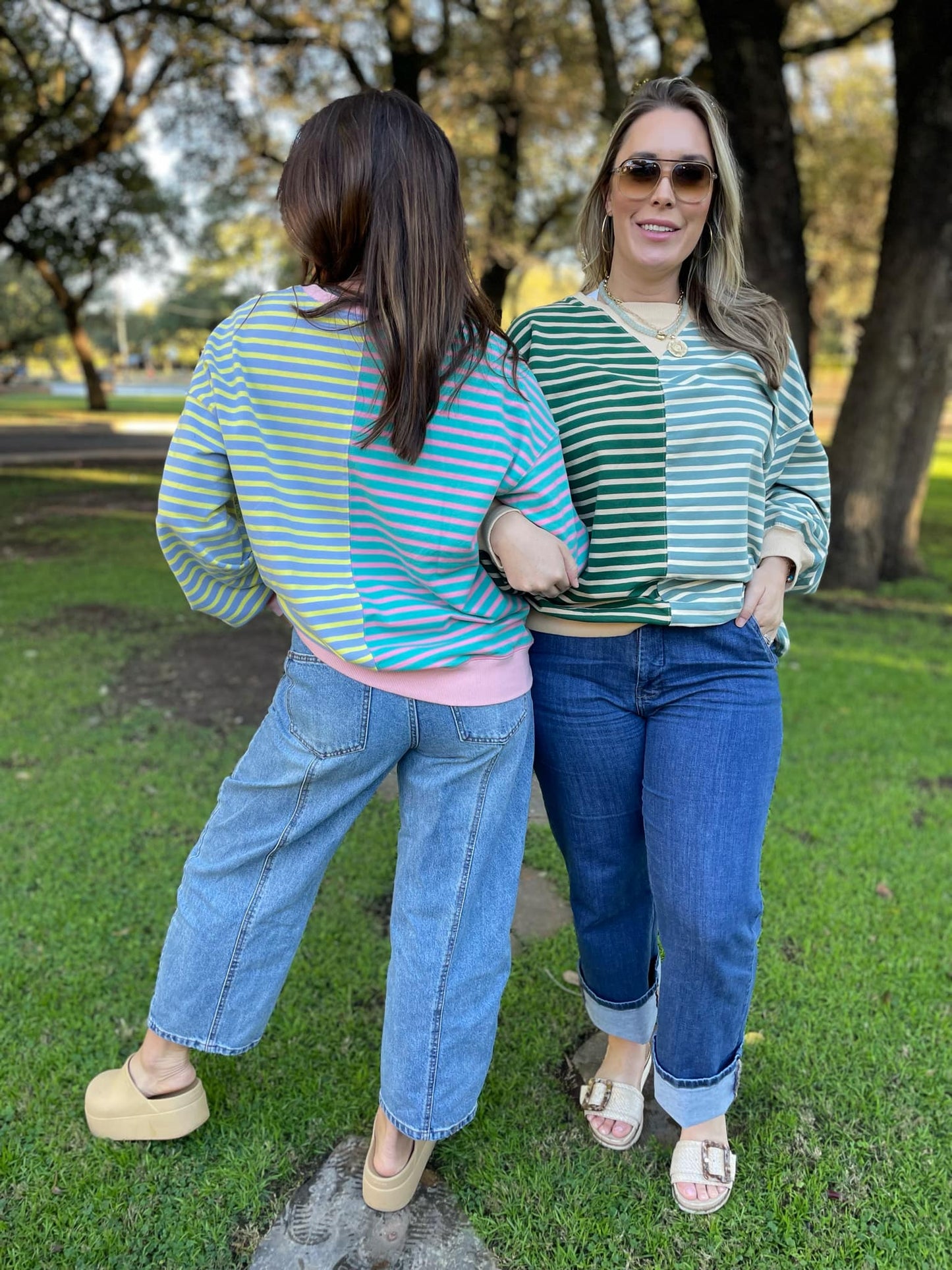 PREORDER: Step By Step Stripe Sweatshirt in Four Colors MadreForte LLC