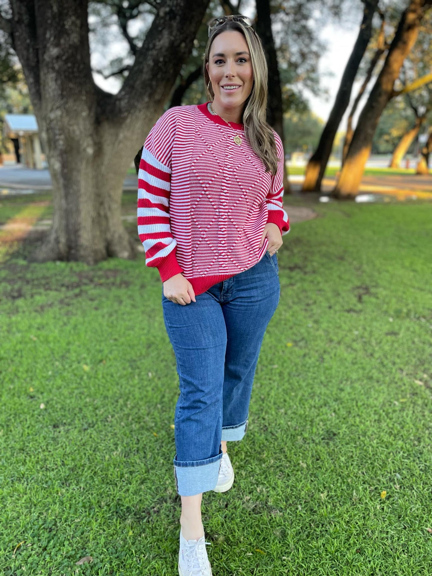 PREORDER: Aspen Striped Sleeve Sweater in Four Colors MadreForte LLC