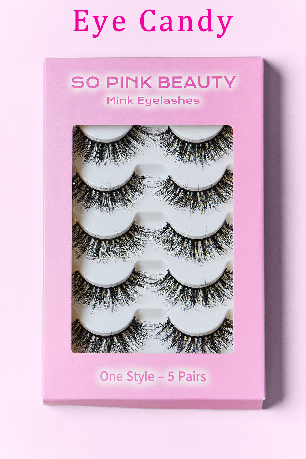 SO PINK BEAUTY Mink Eyelashes 5 Pairs MadreForte LLC