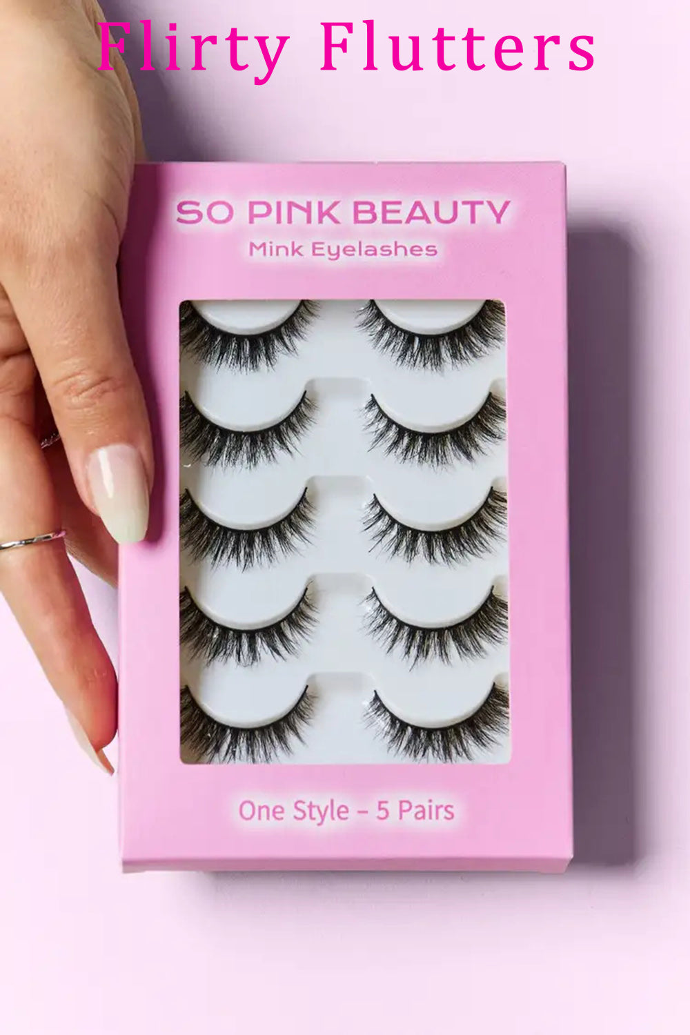 SO PINK BEAUTY Mink Eyelashes 5 Pairs MadreForte LLC