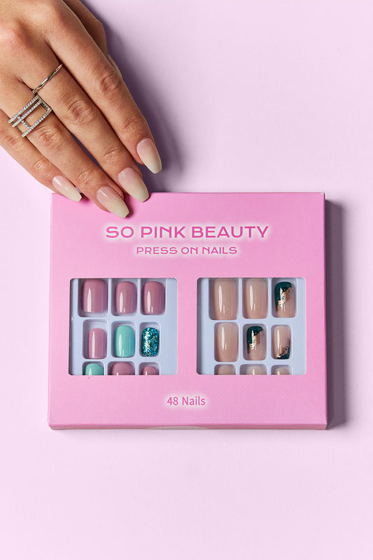 SO PINK BEAUTY Press On Nails 2 Packs MadreForte LLC