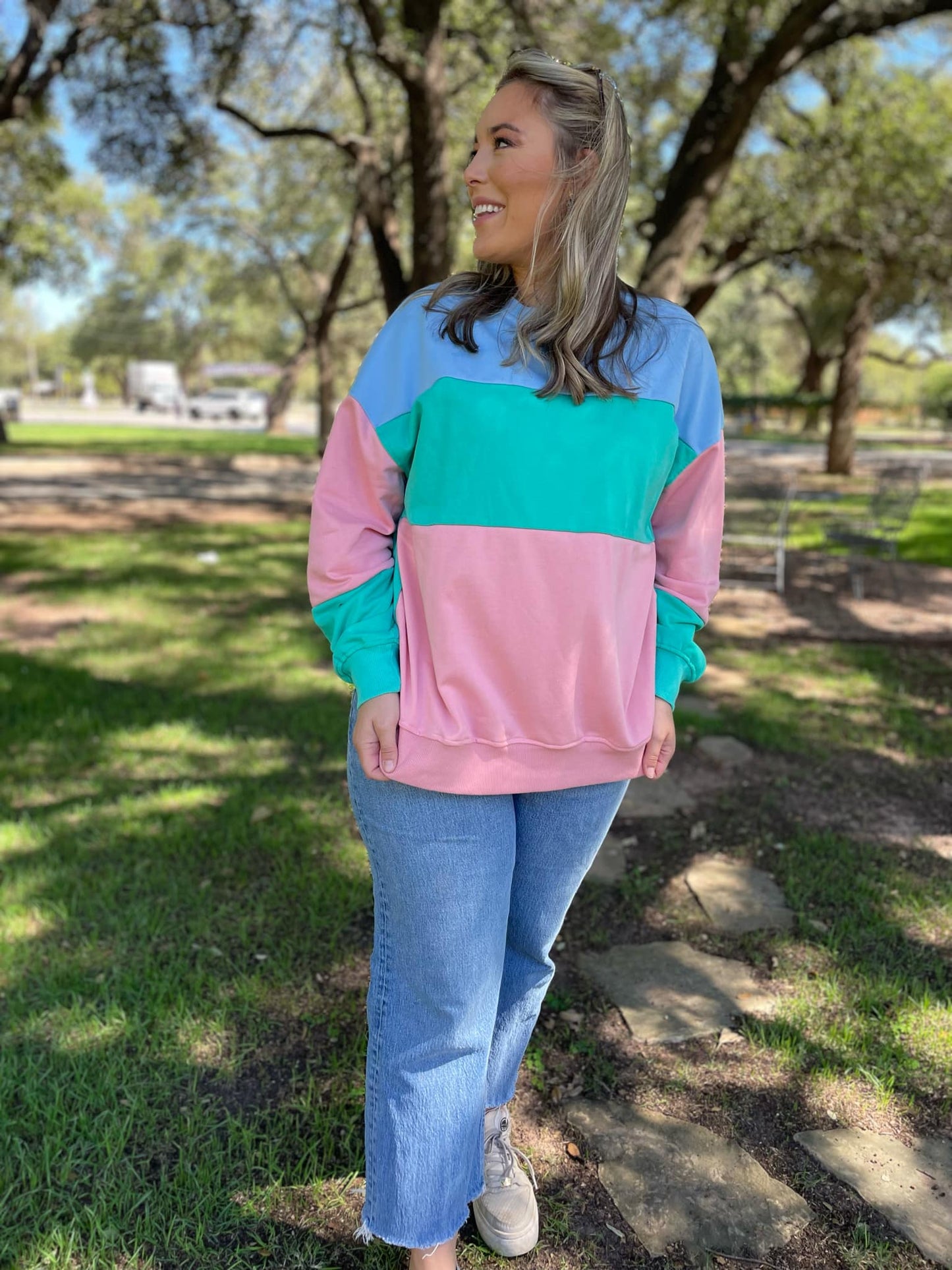 Finnley Colorblock Pullover in Four Colors MadreForte LLC