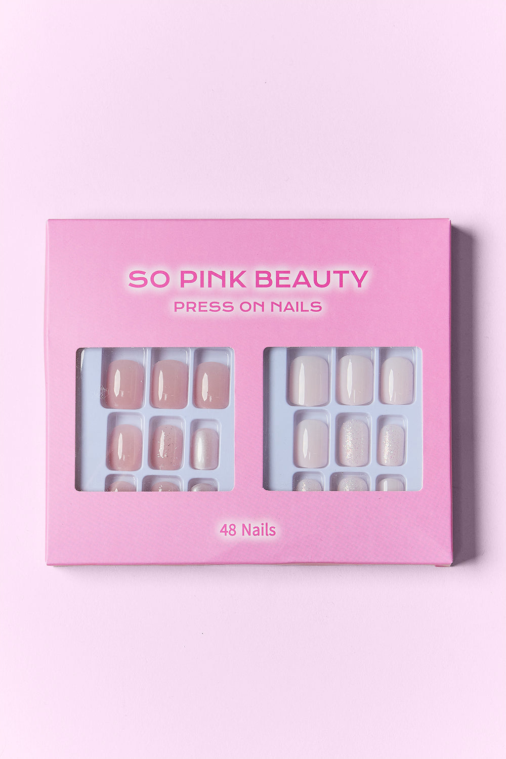 SO PINK BEAUTY Press On Nails 2 Packs MadreForte LLC