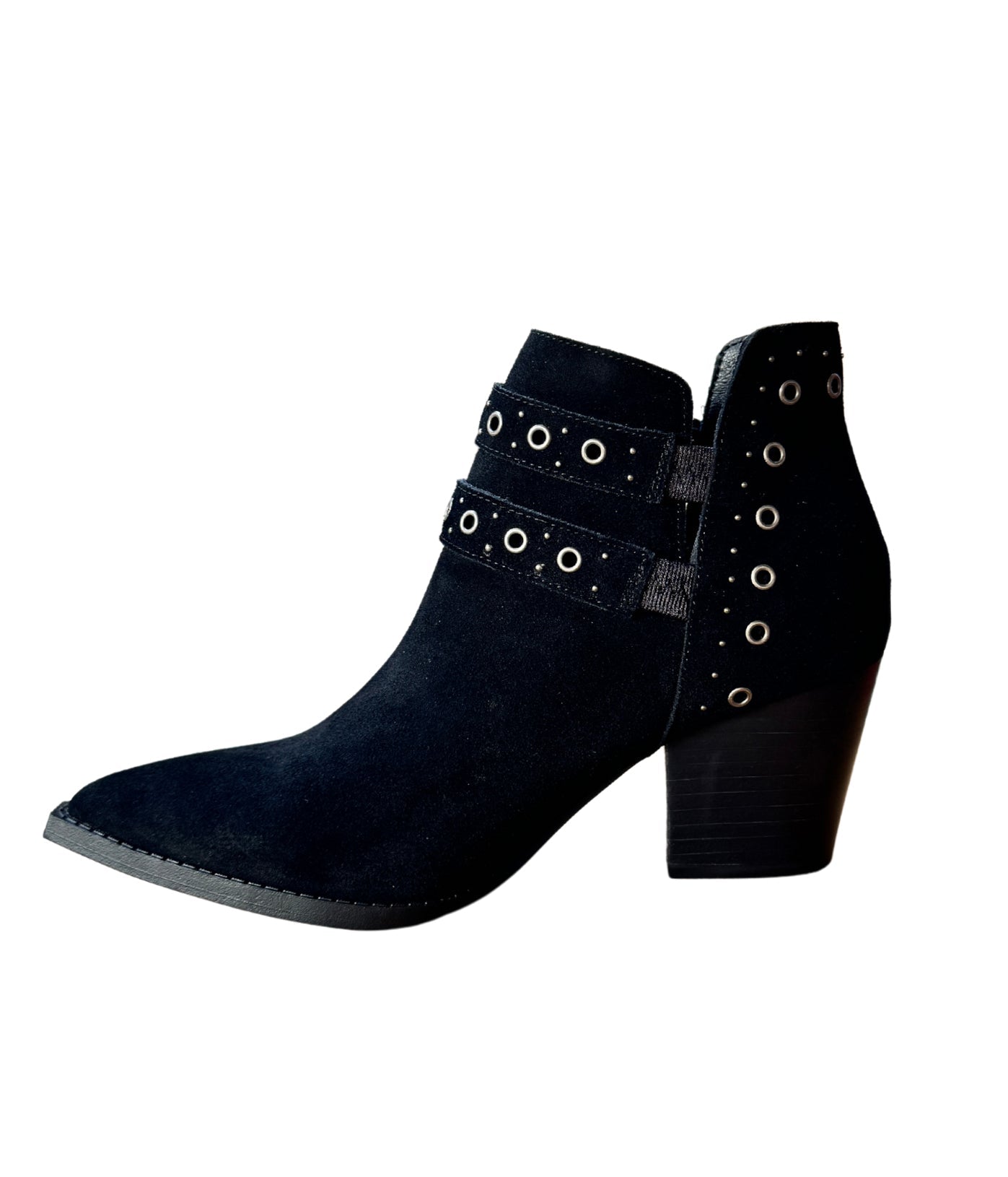 Elsa Leather Ankle Boot in Black MadreForte LLC