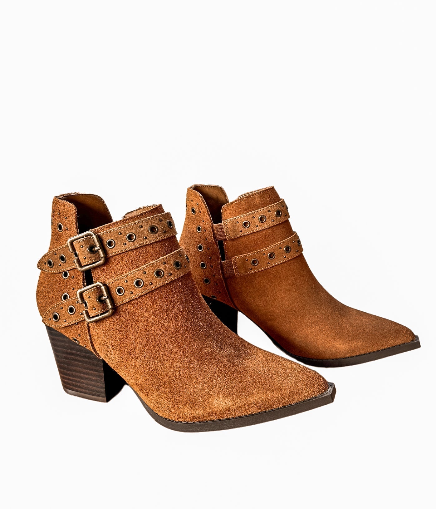 Elsa Leather Ankle Boot in Tan MadreForte LLC