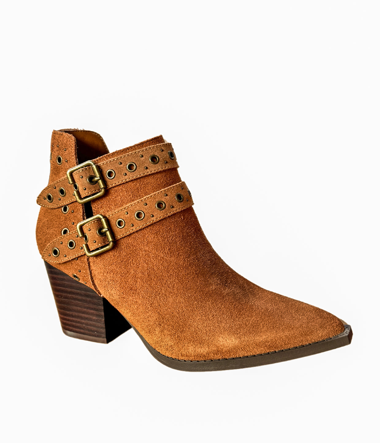 Elsa Leather Ankle Boot in Tan MadreForte LLC