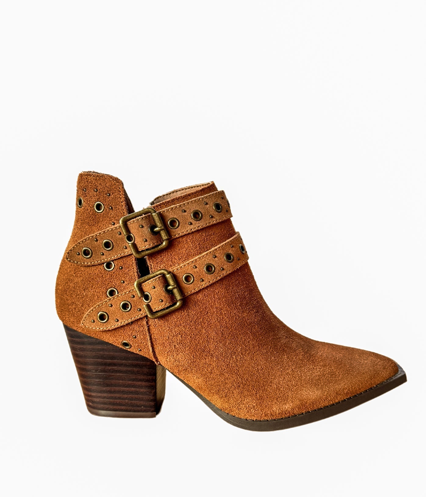 Elsa Leather Ankle Boot in Tan MadreForte LLC