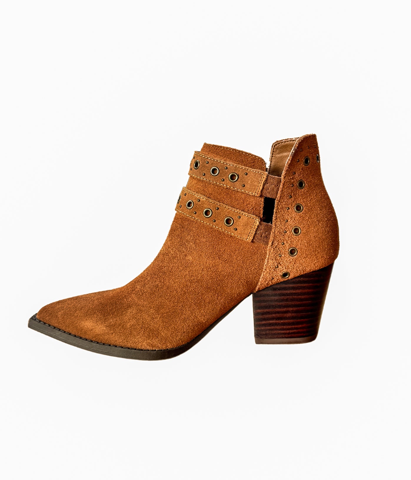 Elsa Leather Ankle Boot in Tan MadreForte LLC