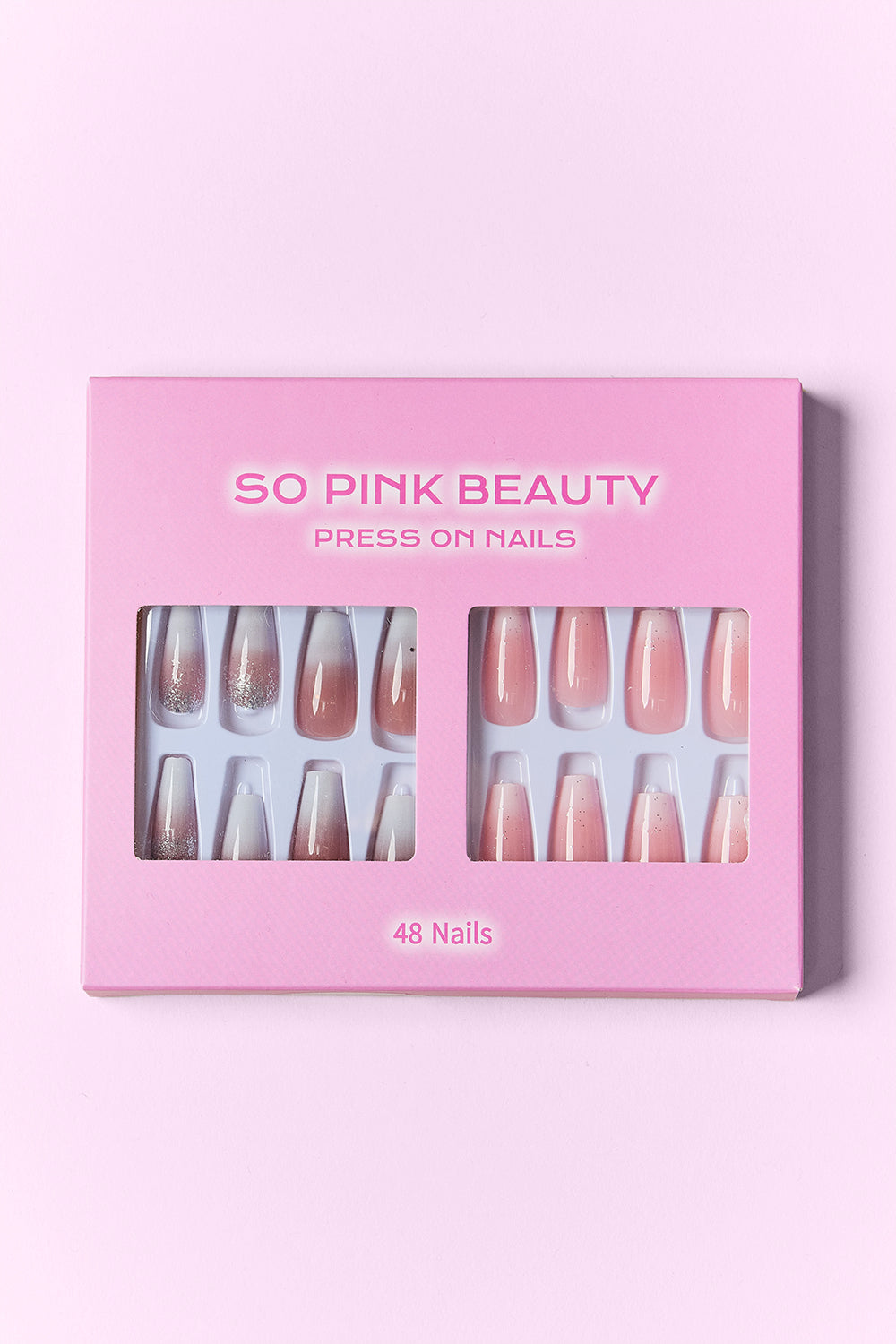 SO PINK BEAUTY Press On Nails 2 Packs MadreForte LLC