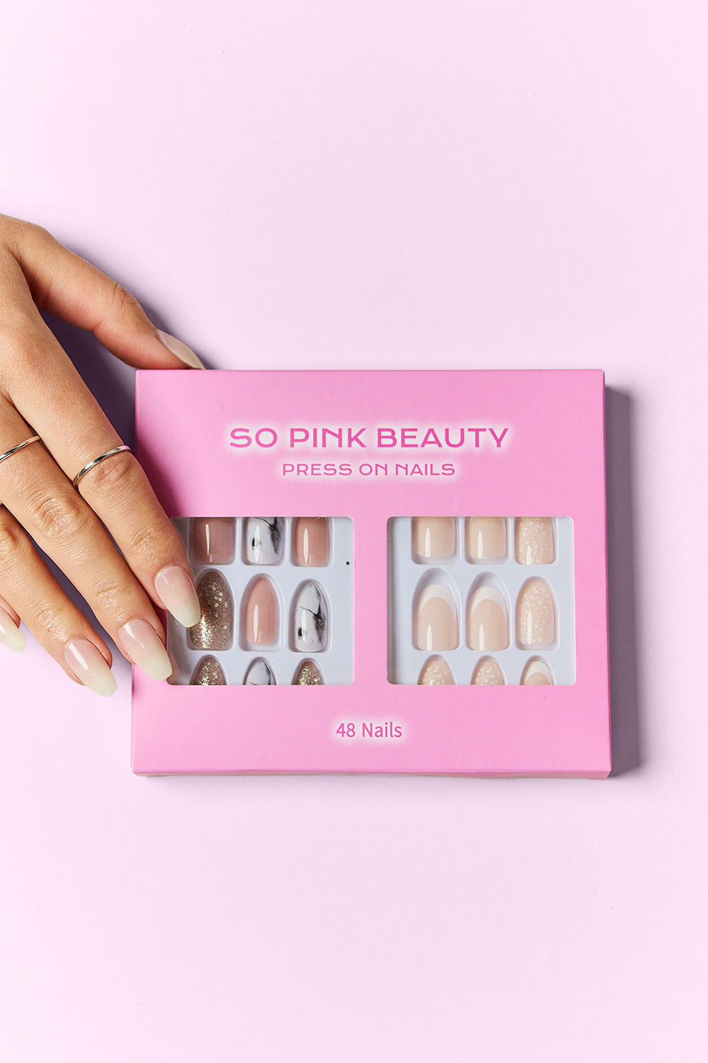 SO PINK BEAUTY Press On Nails 2 Packs MadreForte LLC