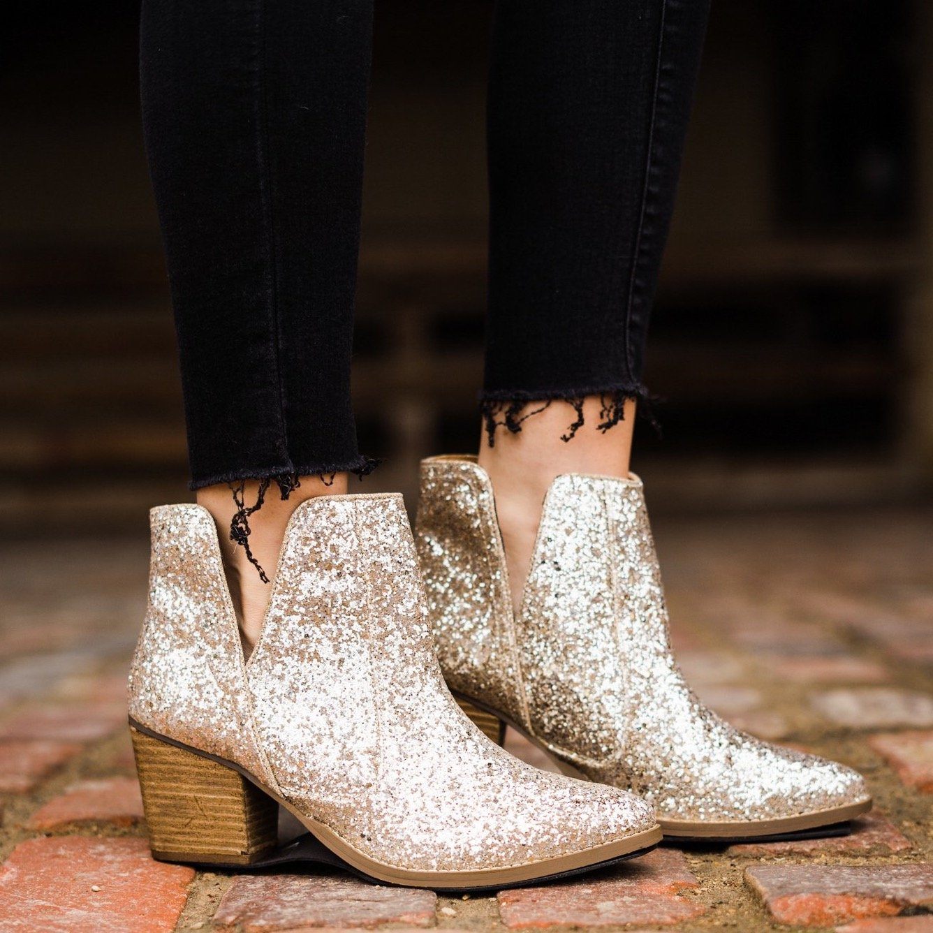 Fiera Booties in Gold MadreForte LLC