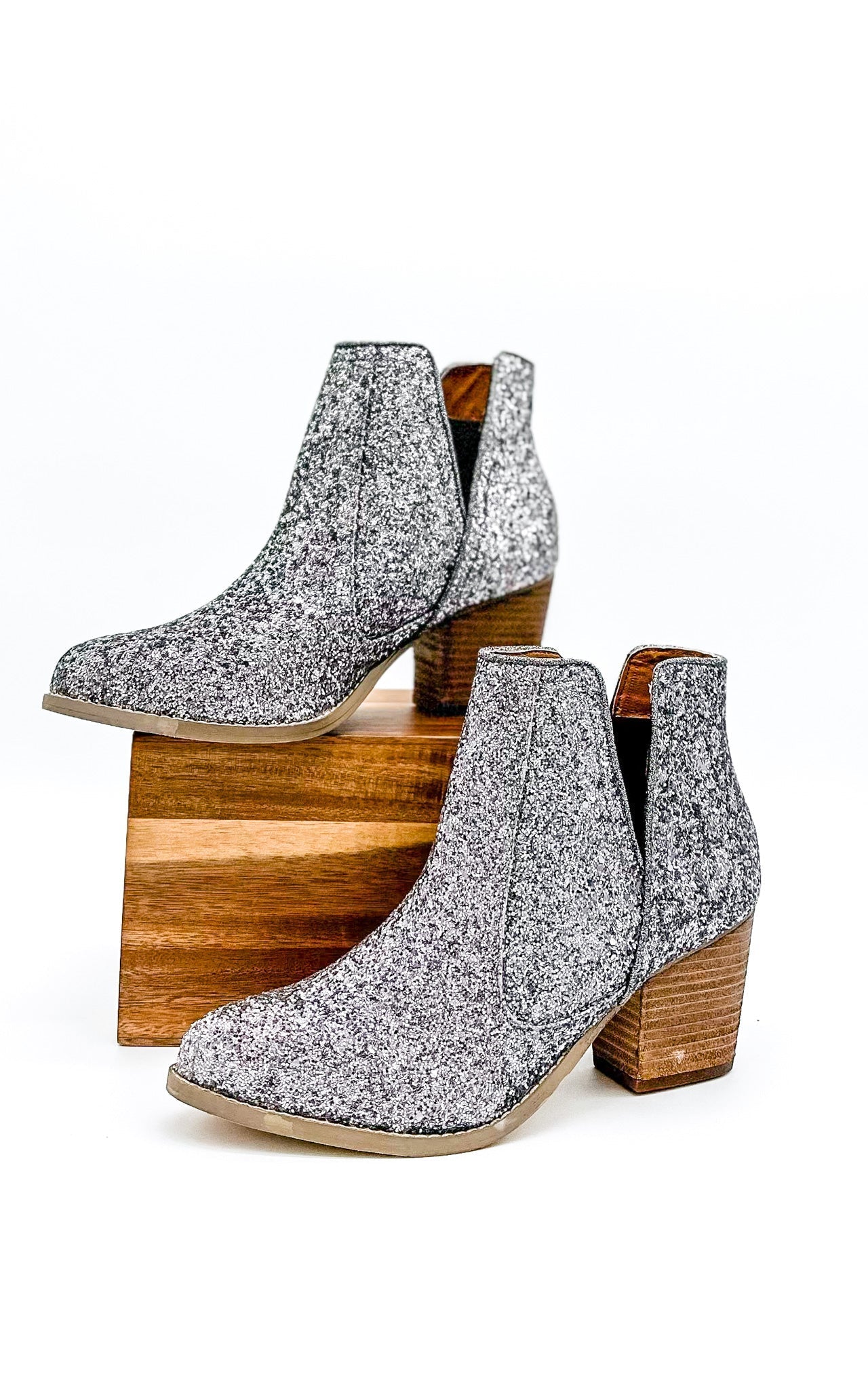 Fiera Booties in Pewter MadreForte LLC