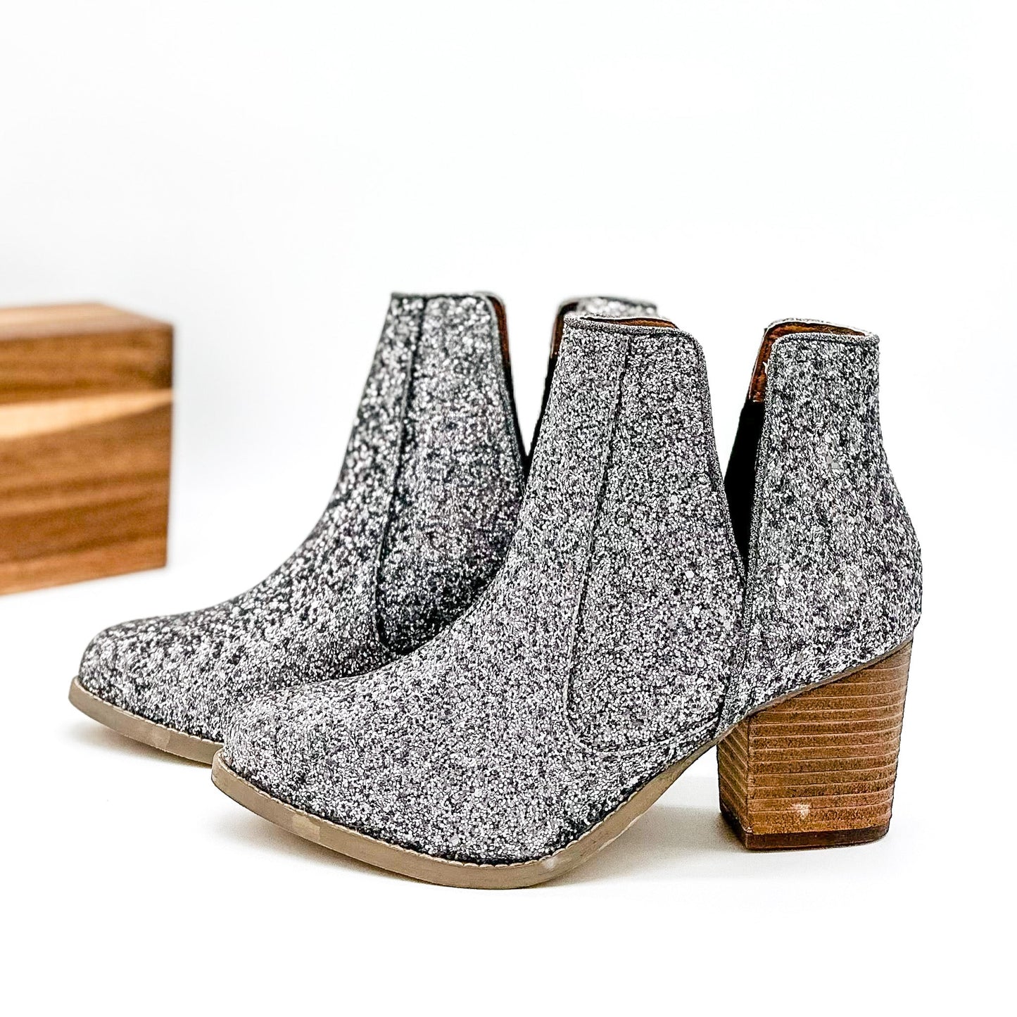 Fiera Booties in Pewter MadreForte LLC