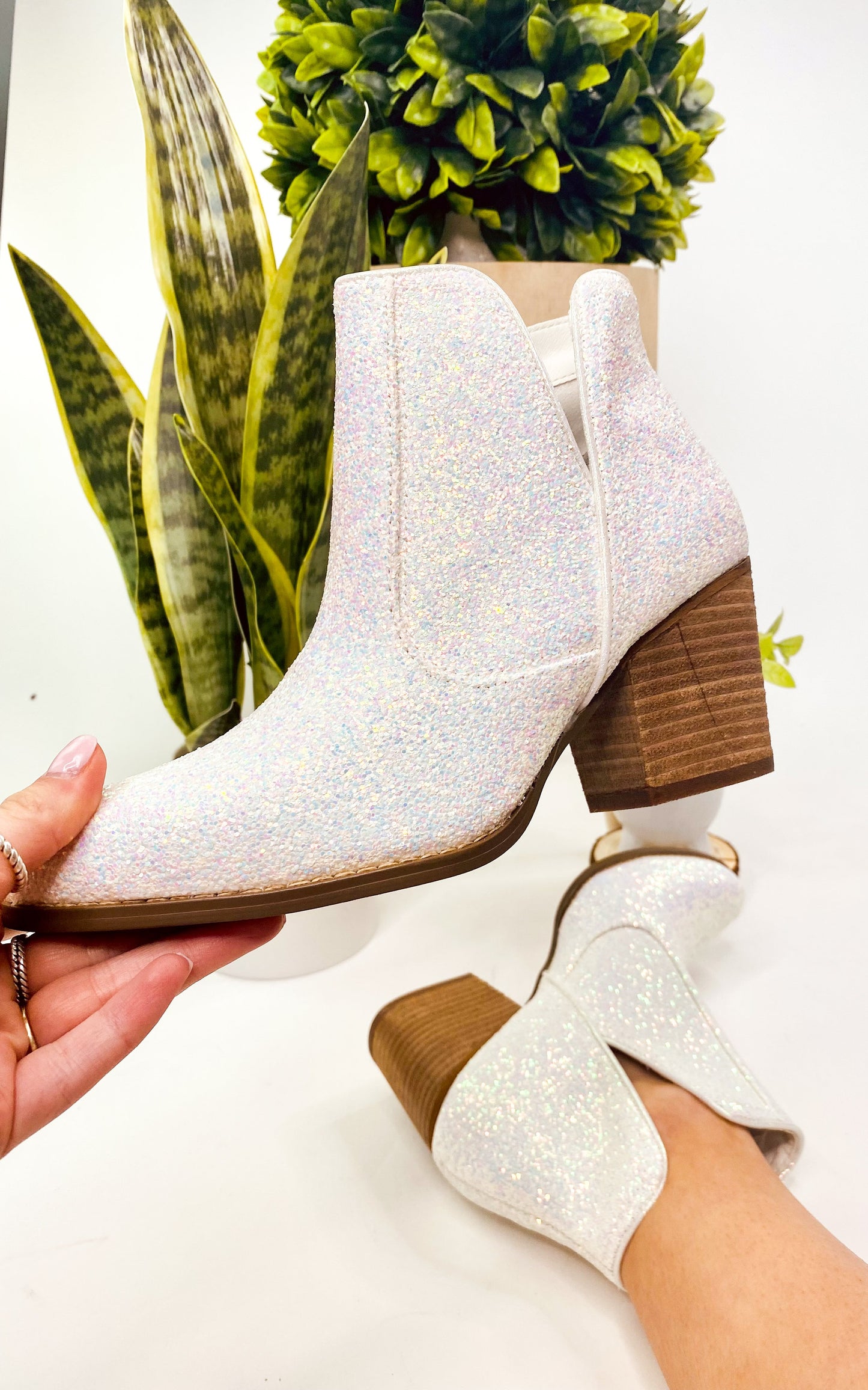 Fiera Booties in White MadreForte LLC