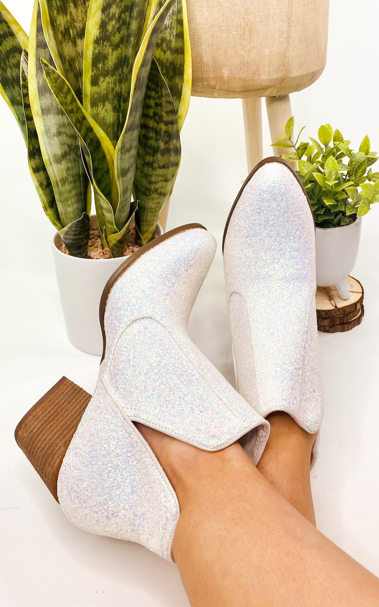 Fiera Booties in White MadreForte LLC