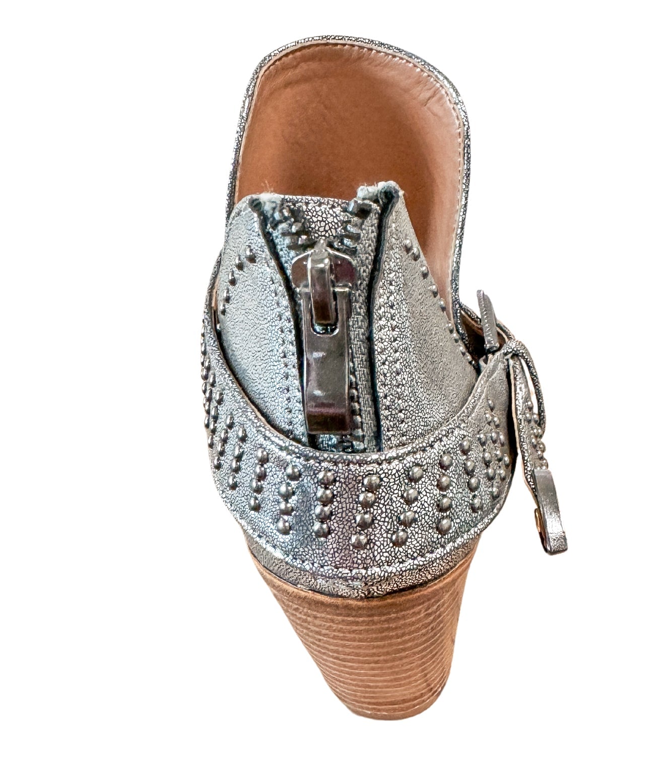 Fiona Ankle Boot in Silver MadreForte LLC