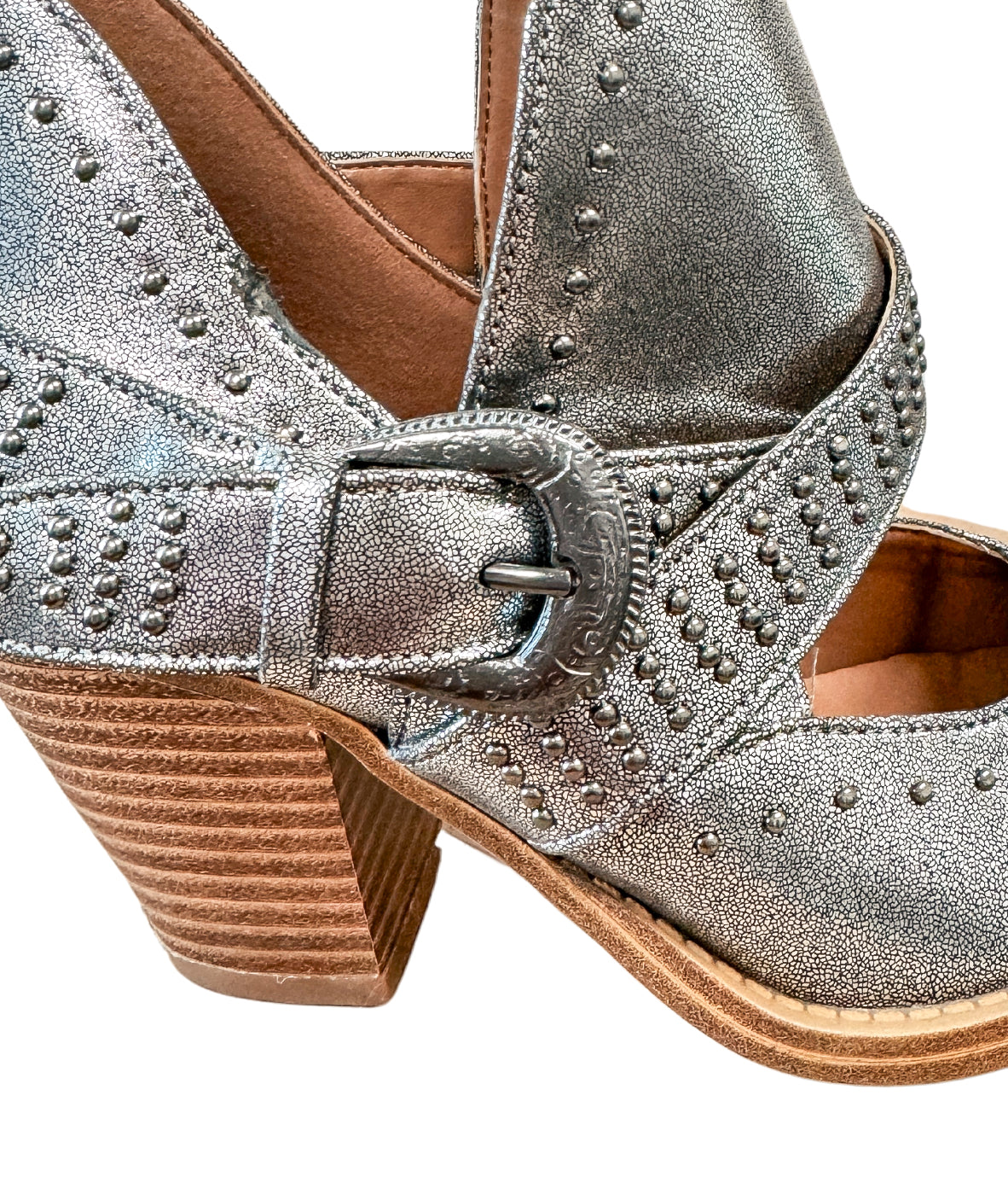 Fiona Ankle Boot in Silver MadreForte LLC