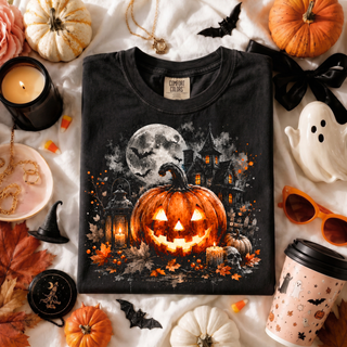 Vintage Halloween Pumpkin Graphic Tee