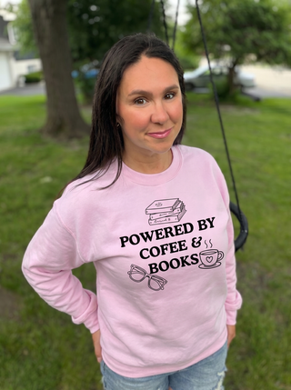Powered By Books and Coffee Sweatshirt