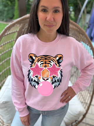 Tiger Blowing Bubble Gum Sweatshirt