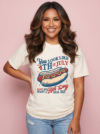4th of July Hotdog Tee