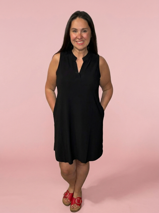 Lizzy Tank Dress — Black