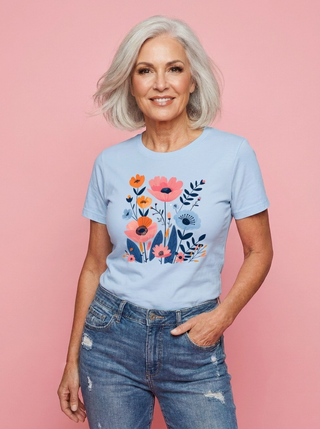 Vibrant Floral T Shirt