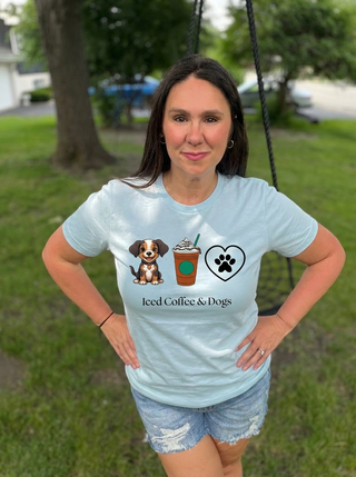Iced Coffee & Dogs Tee