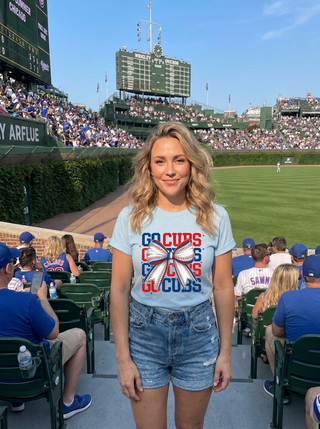 Go Cubs Baseball Tee