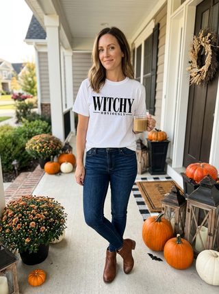 Witchy Obviously Halloween Graphic Tee